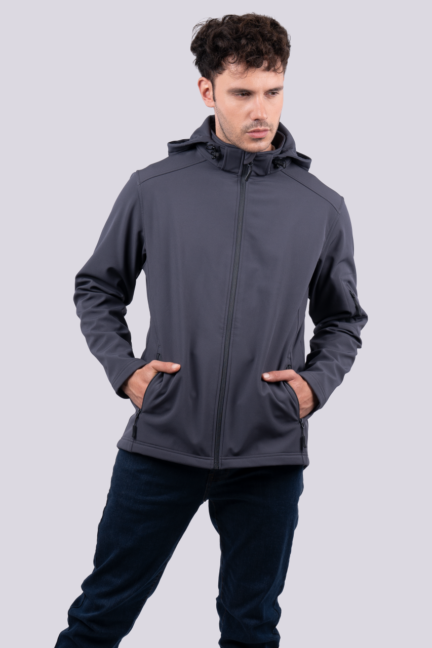 Jakna muška Softshell 3-layer sa kapuljačom
