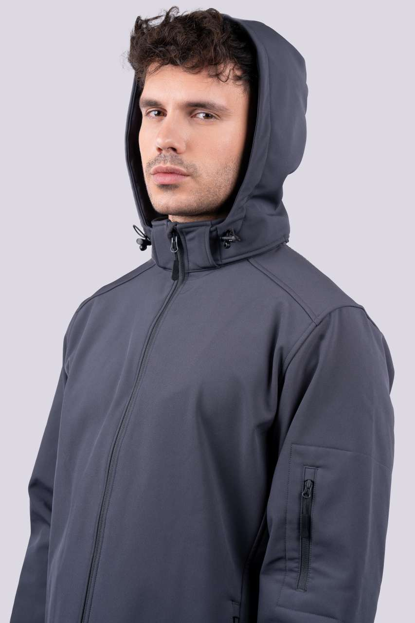 Jakna muška Softshell 3-layer sa kapuljačom
